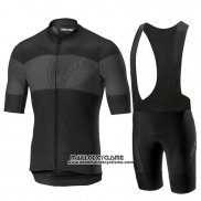 2019 Maillot Ciclismo Castelli Ruota Noir Gris Manches Courtes et Cuissard