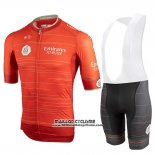 2019 Maillot Ciclismo Castelli UAE Tour Orange Manches Courtes et Cuissard