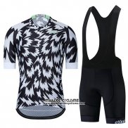 2019 Maillot Ciclismo Etixxl Noir Blanc Manches Courtes et Cuissard