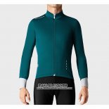 2019 Maillot Ciclismo La Passione Vert Blanc Manches Longues et Cuissard