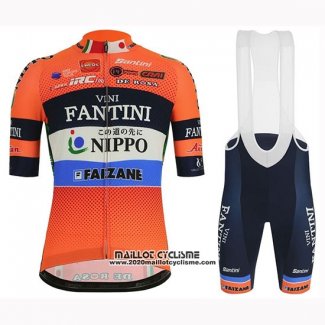 2019 Maillot Ciclismo Vini Fantini Orange Manches Courtes et Cuissard01