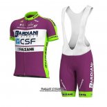 2020 Maillot Ciclismo Bardiani CSF Fuchsia Blanc Manches Courtes et Cuissard