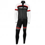 2020 Maillot Cyclisme Nalini Noir Blanc Rouge Manches Longues et Cuissard(1)