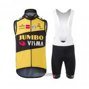 2021 Gilet Coupe Vent Jumbo Visma Jaune Noir