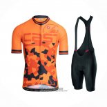 2021 Maillot Cyclisme Castelli Orange Manches Courtes et Cuissard