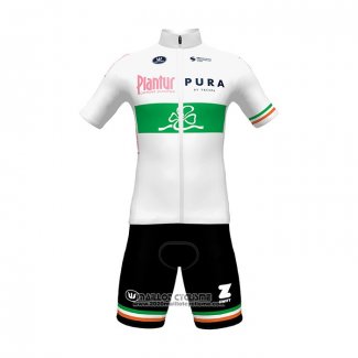 2022 Maillot Cyclisme Plantur Pura Blanc Manches Courtes et Cuissard