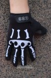 Skull Gants Doigts Longs Ciclismo Noir et Blanc