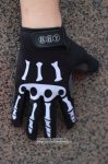Skull Gants Doigts Longs Ciclismo Noir et Blanc