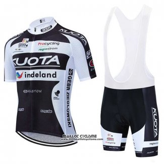 2010 Maillot Ciclismo Kuota Noir et Blanc Manches Courtes et Cuissard