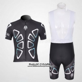 2011 Maillot Ciclismo Bianchi Noir Manches Courtes et Cuissard