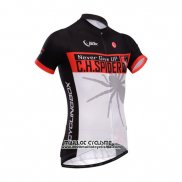 2014 Maillot Ciclismo Fox Cyclingbox Noir et Lumiere Blanc Manches Courtes et Cuissard