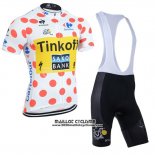 2014 Maillot Ciclismo Tour de France Saxobank Lider Blanc et Rouge Manches Courtes et Cuissard