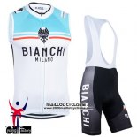 2015 Gilet Coupe-vent Bianchi Blanc et Bleu