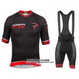 2016 Maillot Ciclismo Pinarello Noir et Rouge Manches Courtes et Cuissard