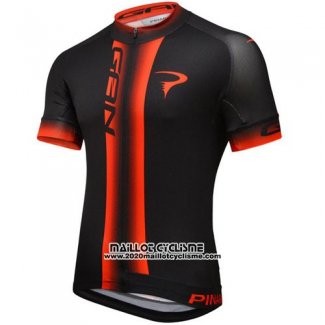 2016 Maillot Ciclismo Pinarello Rouge Noir Manches Courtes et Cuissard