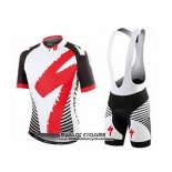 2016 Maillot Ciclismo Specialized Gris et Blanc Manches Courtes et Cuissard