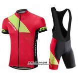 2017 Maillot Ciclismo Altura Sportive Rouge Manches Courtes et Cuissard