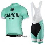 2017 Maillot Ciclismo Bianchi Milano Pride Vert Manches Courtes et Cuissard