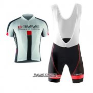 2017 Maillot Ciclismo Biemme Identity Blanc et Rouge Manches Courtes et Cuissard