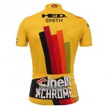 2017 Maillot Ciclismo Cinelli Chrome Jaune Manches Courtes et Cuissard 2020