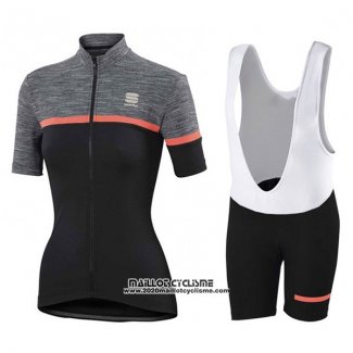 2017 Maillot Ciclismo Femme Femme Sportful Giara Noir Manches Courtes et Cuissard