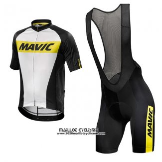 2017 Maillot Ciclismo Mavic Blanc Manches Courtes et Cuissard