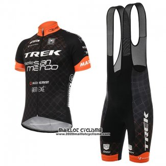 2017 Maillot Ciclismo Trek Noir Manches Courtes et Cuissard