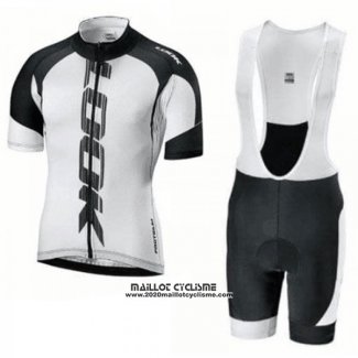 2018 Maillot Ciclismo Look Noir Blanc Manches Courtes et Cuissard