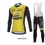 2018 Maillot Ciclismo Lotto NL Jumbo Jaune Manches Longues et Cuissard