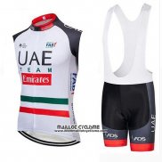 2019 Gilet Coupe-vent UAE Blanc Noir Rouge(1)