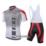 2019 Maillot Ciclismo Coconut Ropamo Gris Rouge Manches Courtes et Cuissard