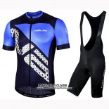 2019 Maillot Ciclismo Nalini Volata 2.0 Noir Bleu Manches Courtes et Cuissard