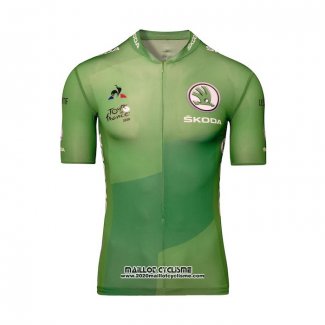 2020 Maillot Ciclismo Tour de France Vert Manches Courtes et Cuissard(2)