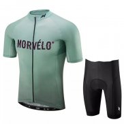 2020 Maillot Cyclisme Morvelo Vert Manches Courtes et Cuissard