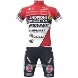 2021 Maillot Cyclisme Androni Giocattoli Rouge Manches Courtes et Cuissard