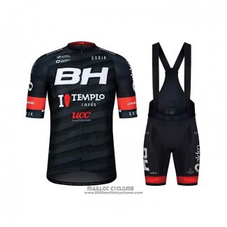 2021 Maillot Cyclisme Bh Templo Noir Manches Courtes et Cuissard