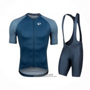 2021 Maillot Cyclisme Pearl Izumi Fonce Bleu Manches Courtes et Cuissard