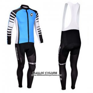 2013 Maillot Ciclismo Assos Azur et Noir Manches Longues et Cuissard