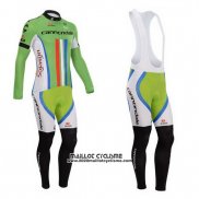 2014 Maillot Ciclismo Cannondale Champion Nouvelle Zelande Manches Longues et Cuissard