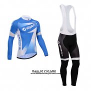 2014 Maillot Ciclismo Giant Azur Manches Longues et Cuissard