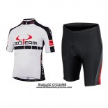 2015 Maillot Ciclismo Bobteam Blanc Manches Courtes et Cuissard