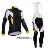 2015 Maillot Ciclismo Northwave Noir et Jaune Manches Longues et Cuissard