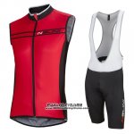 2016 Gilet Coupe-vent Nalini Noir et Rouge