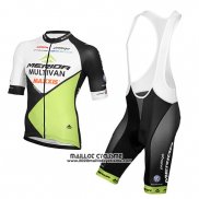 2016 Maillot Ciclismo Multivan Merida Vert et Blanc Manches Courtes et Cuissard