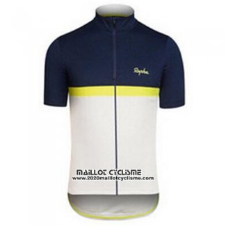 2016 Maillot Ciclismo Rapha Bleu et Blanc Manches Courtes et Cuissard