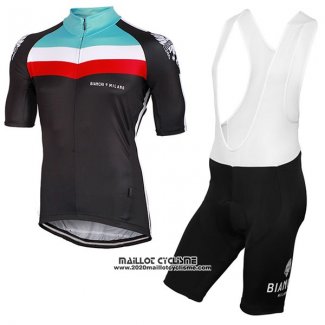 2017 Maillot Ciclismo Bianchi Milano Chorei Noir Manches Courtes et Cuissard