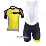 2017 Maillot Ciclismo Biemme Moody Jaune Manches Courtes et Cuissard