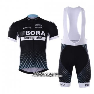 2017 Maillot Ciclismo Bora Profond Noir Manches Courtes et Cuissard