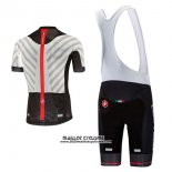 2017 Maillot Ciclismo Castelli Aero Race Blanc et Noir Manches Courtes et Cuissard