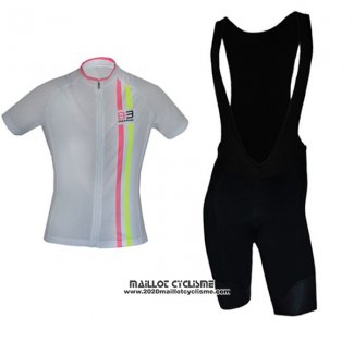 2017 Maillot Ciclismo Femme Biemme Blanc Manches Courtes et Cuissard